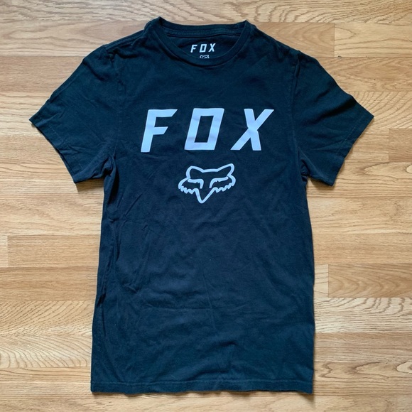 Fox Racing Standard Fit Tee Small Cotton Black Men’s - Picture 1 of 3